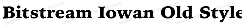 Bitstream Iowan Old Style Black字体转换